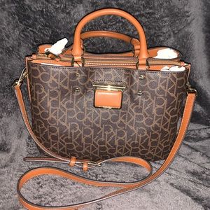Calvin Klein Dani Signature Satchel NWT